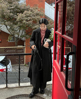 ウールローブヒッデンコート/Wool robe hidden coat (2 color)