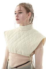 キルティングクロップベスト/QUILTING CROPPED VEST