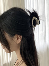 シャアシルバーメタルヘアトングピン
