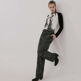 ツイードカーゴパンツ/TWEED CARGO PANTS, BLACK