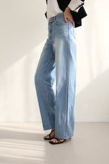 マリーンロールアップジーンズ / MARINE ROLL-UP JEANS / WIDE DENIM PANTS