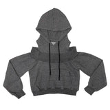  Off crop hoodie