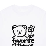 ドローイングフェイバリットシングショートスリーブT / Drawing FAVORITE THINGS Short Sleeve Tee_White/Black Logo