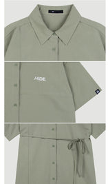 HIDE Cutting Half Sleeves Shirt (White) (6570994991222)