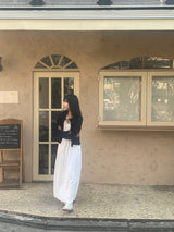 ポエムバックリボンスリムノースリーブドレス / Poem Back Ribbon Slim Sleeveless Dress(2 colors)
