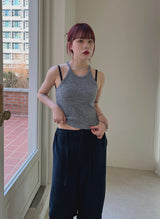 ホルターニットスリーブレス/Halter Knit Sleeveless (3color)