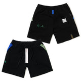23 ジッパーショーツ / 23 ZIPPER SHORTS WHITE MELANGE / BLACK