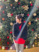 Bright V neck knit