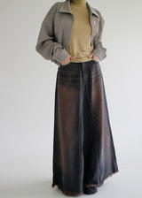バルーンクロップクラックジャケット/Balloon Crop Crack Jacket (2color)