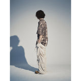 クリースナイロンバンディングパンツ / CREASE NYLON BANDING PANTS_CREAM