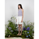 リネンホルターニットトップ / LINEN HALTER KNIT TOP - PURPLE