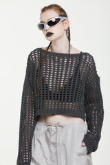 バイクロップドニット/BAY CROPPED KNIT
