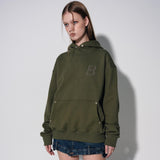 dtgプリントフーディー / dtg printed hoodie [khaki]