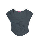 PNFメイド ダーリンシャーリングトップ / PNF made Darlin shirring top