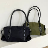 Modic Leather Coloring Nylon Shoulder Bag