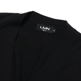 カシミアストラクチャーニッティングカーディガン/CASHMERE STRUCTURE KNITTING CARDIGAN-BLACK
