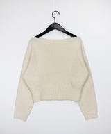 ソフトリップラインニット / Soft lip line knit (5color)