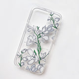 デルフィニウム スマホケース/White Delphinium (Galaxy) Jelly Case
