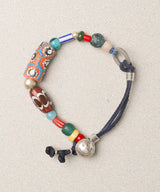 マウイレザーブレスレット / MAUI LEATHER BRACELET-NAVY : ARCHIVE-005