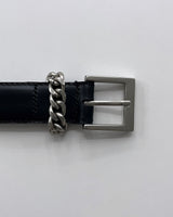 ネクスト30MMイタリアンナチュラルカウハイドベルト / NEXT 30MM chain Italian Natural Cowhide Belt