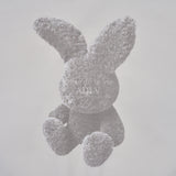 GREY FUZZY RABBIT HOODIE GREY
