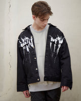 ドロップショルダープリントGジャン / DROPED SHOLDER PRINTED DENIM JKT (4580949065846)