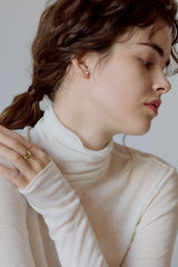 [14K] line ring (1mm)
