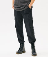 MINI POCKET CARGO JOGGER PANTS (KHAKI) (6585151357046)