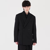 RELAXED DOUBLE JACKET (BLACK)
