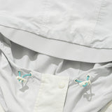 チェリールーバーラベルジップアップフーディジャケット/ CHERRY RUBBER LABEL WOVEN ZIP UP HOODIE JUMPER [CREAM] (6671083438198)