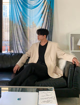 Tuck Collarless Jacket (6691392684150)