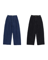 フェードピンタックワイドデニムパンツ / fade Pintuck Wide Denim Pants (2color)