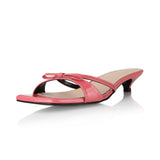 Y.01 Jane Candy Kitten Mules / YY20S-S44 / Coral Pink (6550173646966)