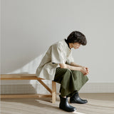 ラウンドハーフシャツ / cunisex round half shirts jacket cream