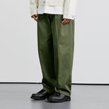 ワイドカーブフィットツータックチノパンツ / WIDE CURVE FIT TWO TUCK CHINO PANTS KHAKI