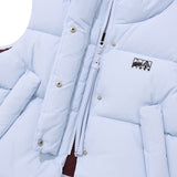 CHERRY CROP STRING DOWN VEST [LIGHT SKY]