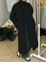 Guryane long balmaccan coat
