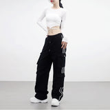 [NONCODE] Lexit strap crop T-shirt