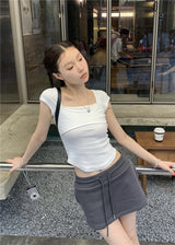 スクエアラウンドTシャツ