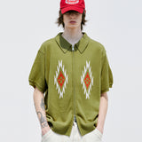 チマヨパターンニットカーディガン / CHIMAYO PATTERN KNIT CARDIGAN BASIL
