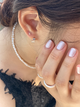 [92.5sliver] petit ball earings