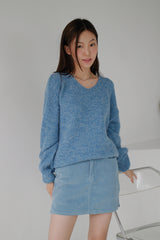 アルパカVネックニット / Alpaca V-neck Knit (6color)