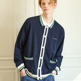 Color block marine cardigan