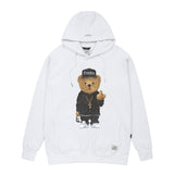 COMPTON BEAR HOODIE WHITE / GREY / BLACK (4627779387510)