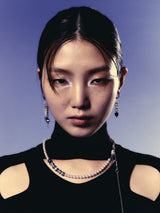 no.170ブラックネックレス/no.170 necklace black