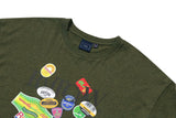 フルーツレーベルTシャツ / FRUIT LABEL TEE_MELANGE KHAKI
