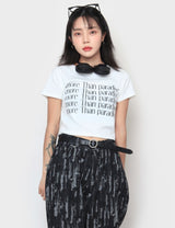 パラダイスクロップドショートスリーブTシャツ / Paradise Cropped Short-Sleeved T-Shirt