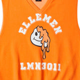 アーチプリンティングベスト/ARCH PRINTING VEST-WASHING ORANGE