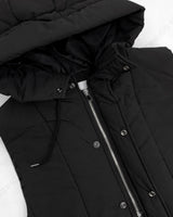 バケットパッデッドフーディ―ベスト/MO Bucket Padded Hooded Vest