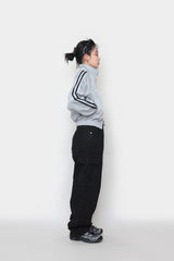 ブラックカーゴデニムパンツ